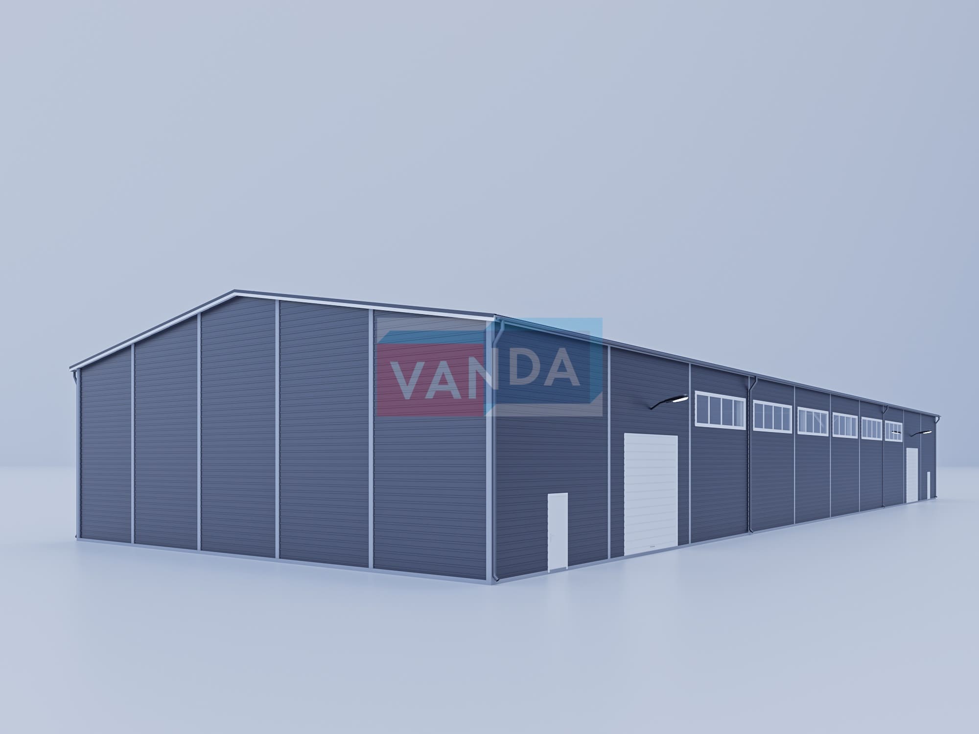 Цех из сэндвич панелей 60х20